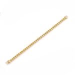 925 Sterling Silver Yellow CZ Tennis Bracelet - Image 3
